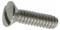 #10 - 24 X 1 1/4 SLOT OVAL MACHINE SCREW BRASS